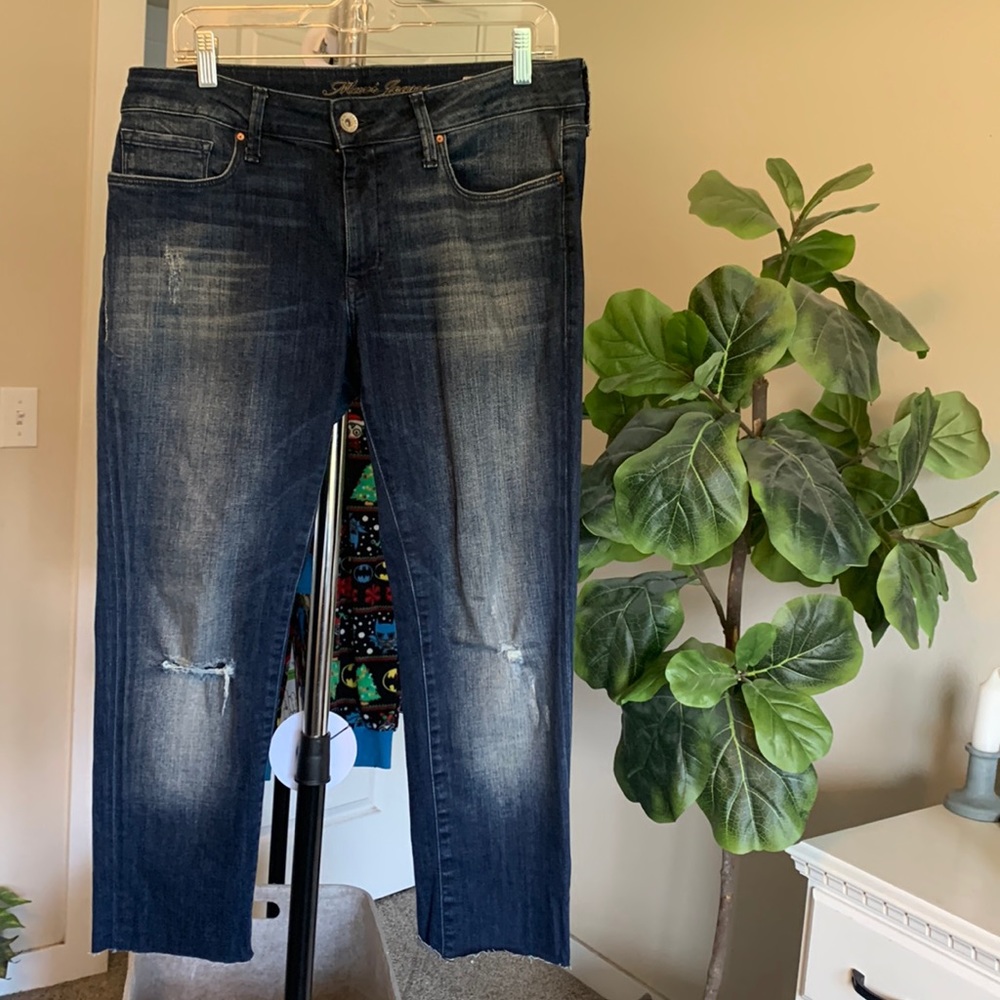 MAVI Alexa mid-rise skinny Jean crop distressed